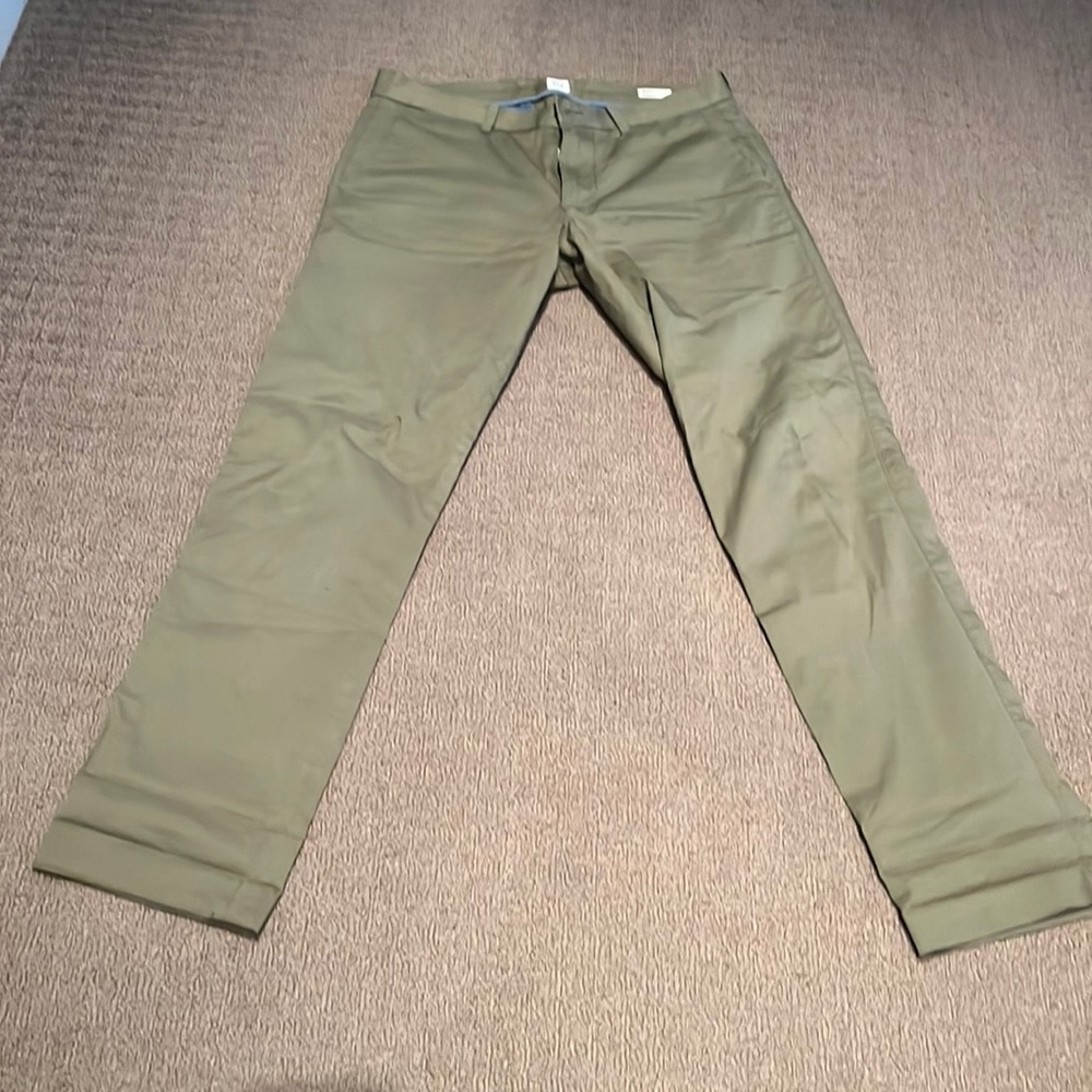 Gap slim khakis. Army green